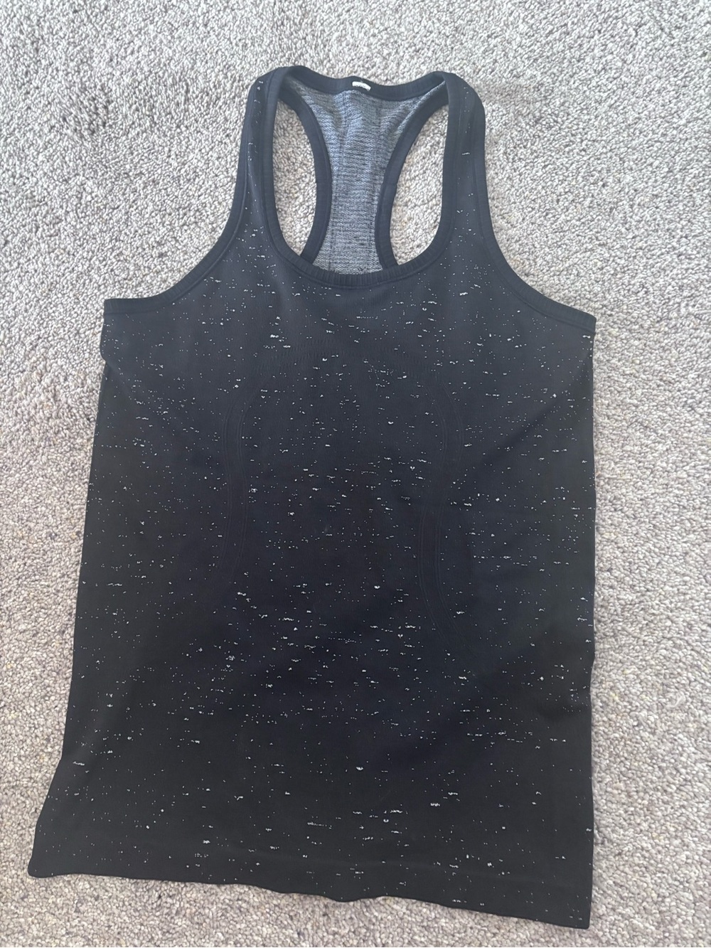 lululemon athletica Black Speckled Racerback Tank